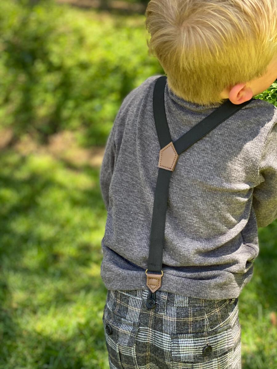 Heathered Charcoal Benji Ribbed Henley