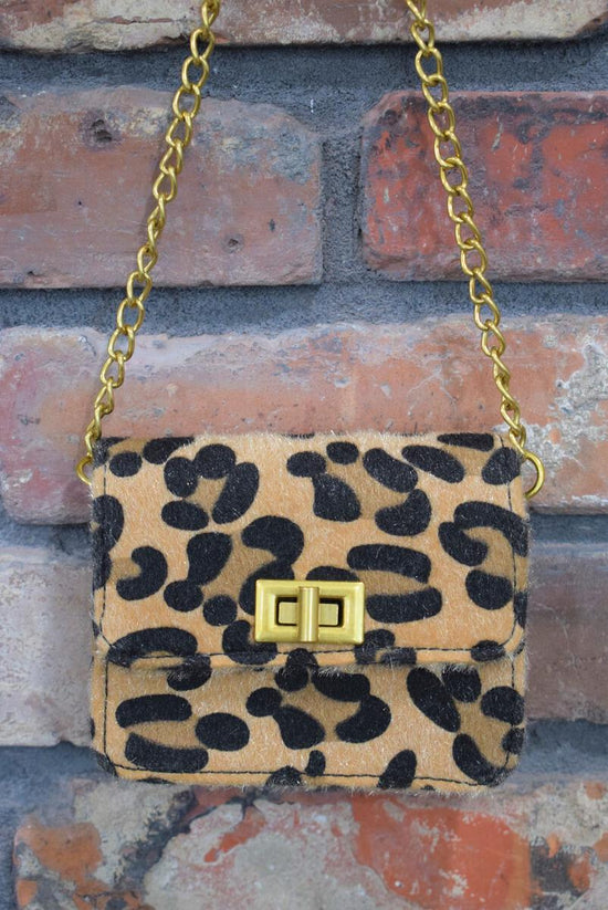 'Mini Me' Leopard Faux Hide Purse