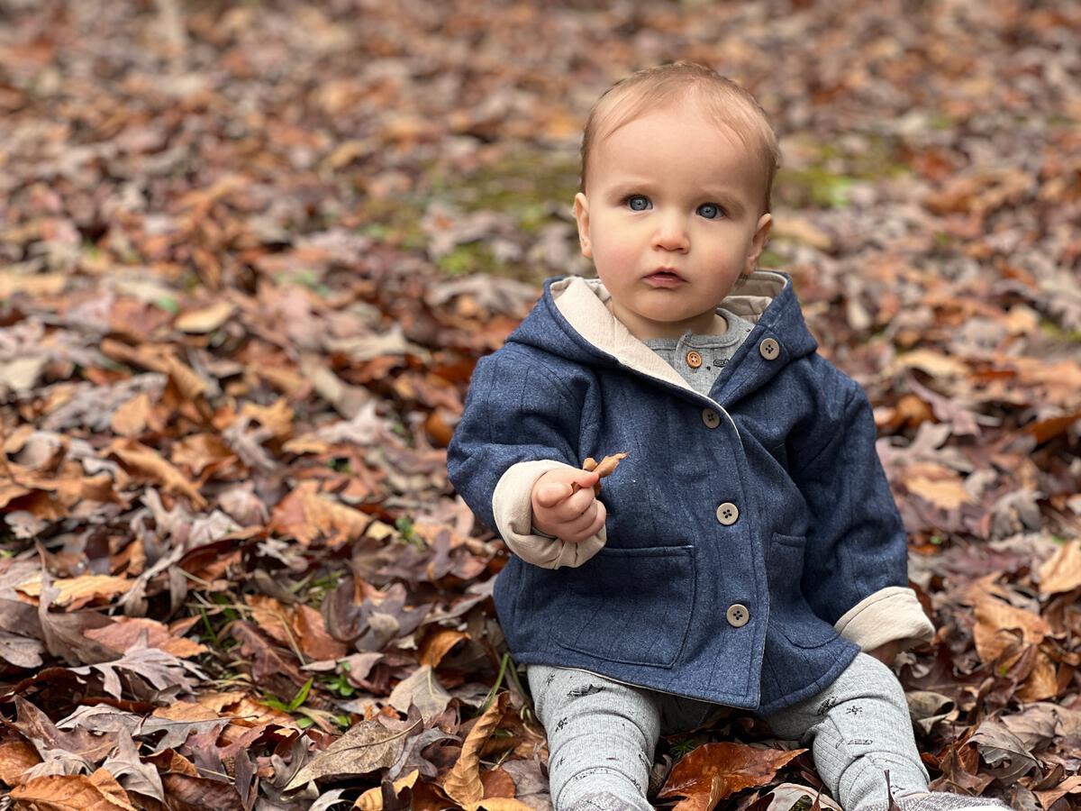 Navy Fall Baby Jacket