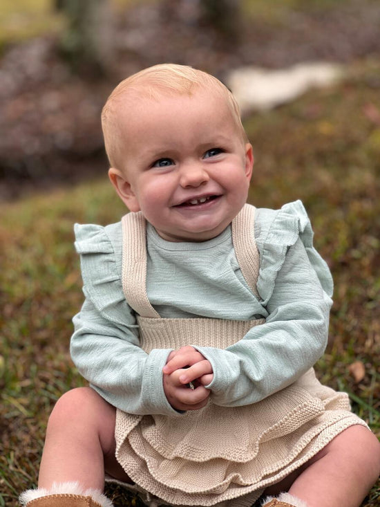 Load image into Gallery viewer, Quinn Onesie in Seafoam Sage
