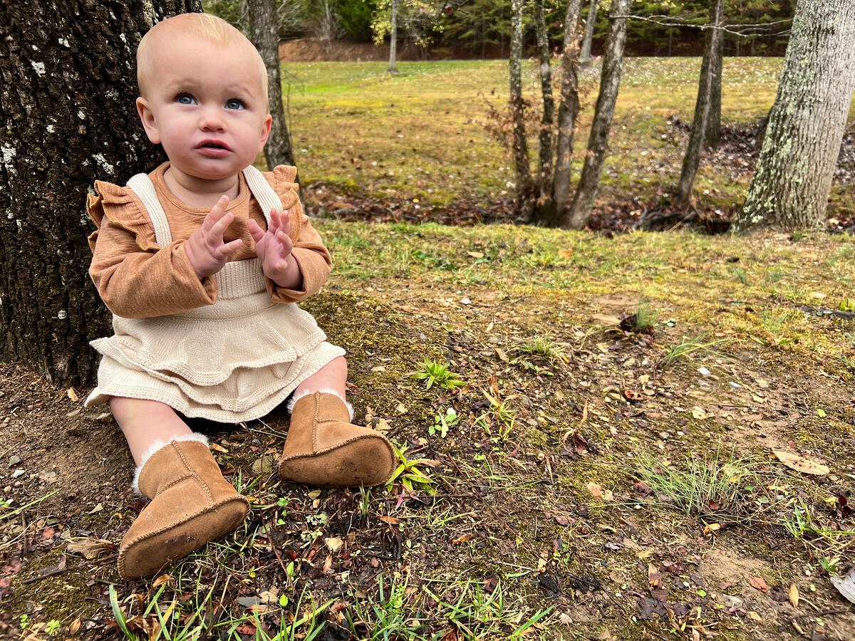 Quinn Onesie in Tan Rust