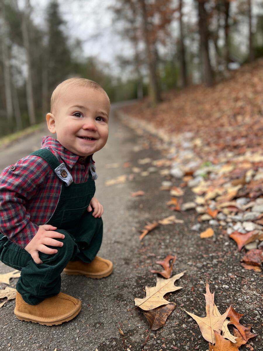 Jasper Woven Red Plaid Onesie