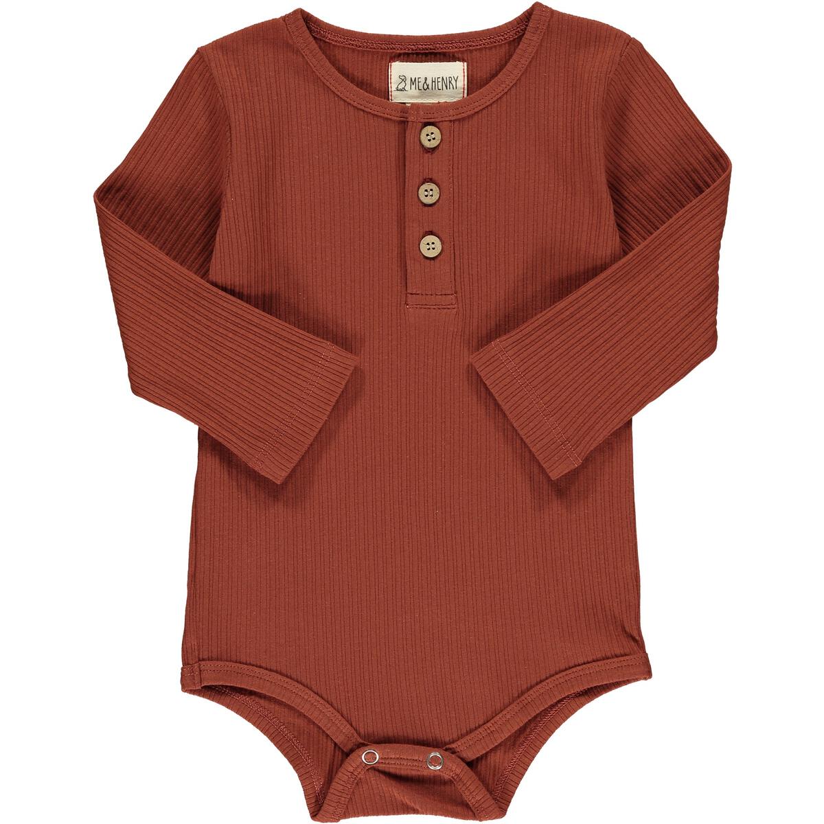 Alex Rib Onesie in Rust