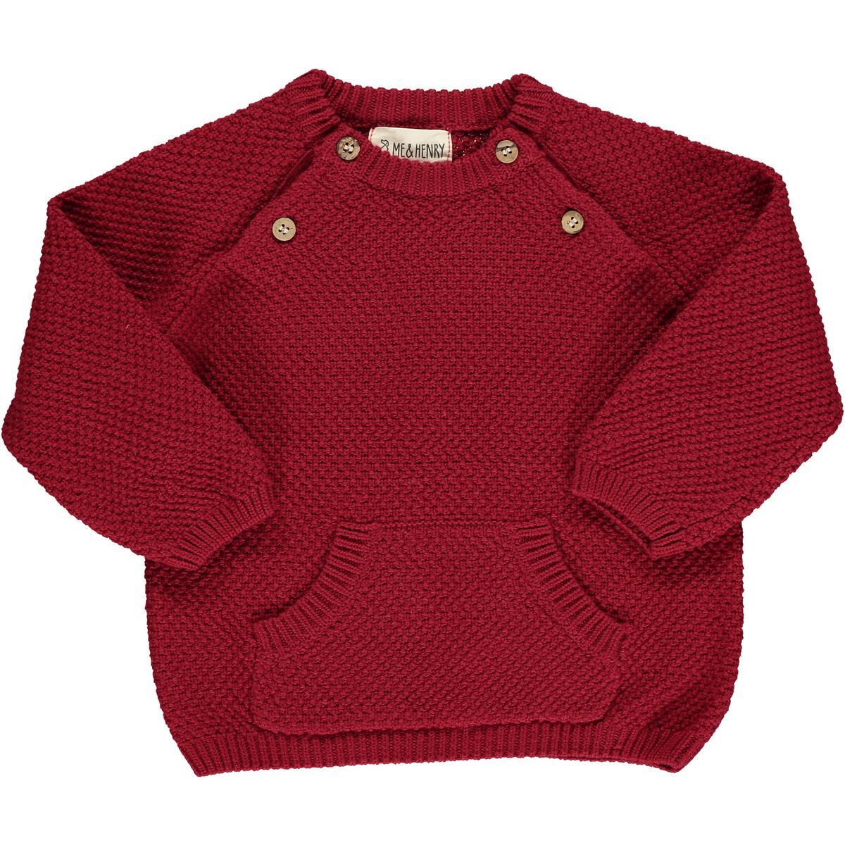 Morrison Baby Sweater in Red
