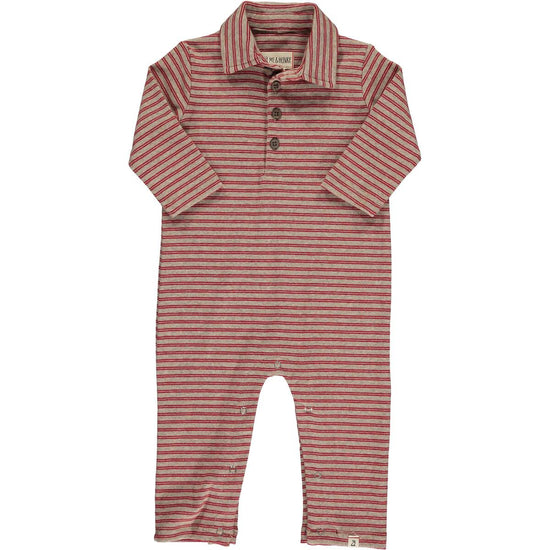 Kingston Polo Romper Red Stripe