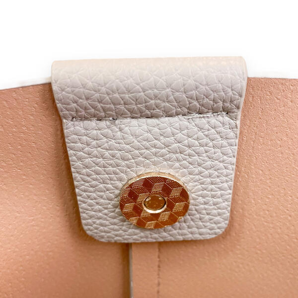 Grey Satchel Bag with Scarf