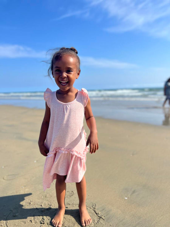 Liz Pastel Pink Soft Knit Dress