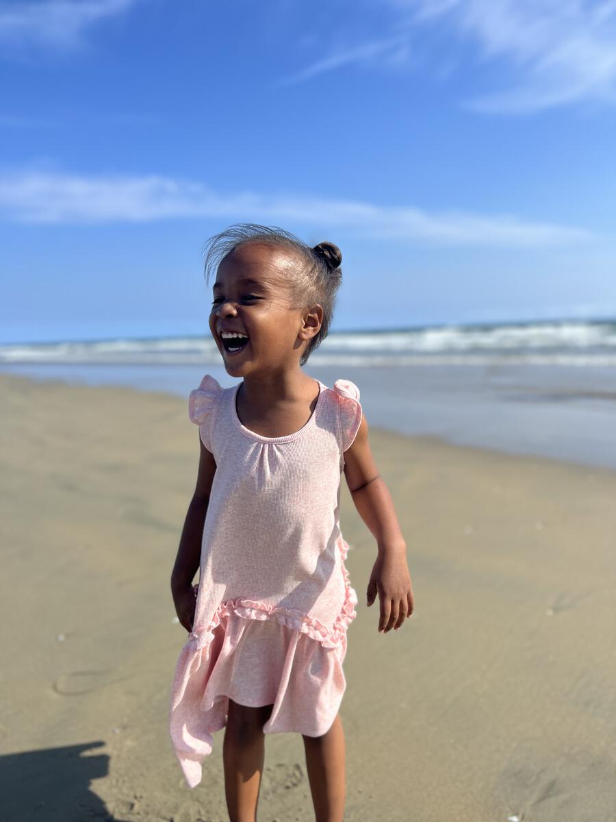 Liz Pastel Pink Soft Knit Dress