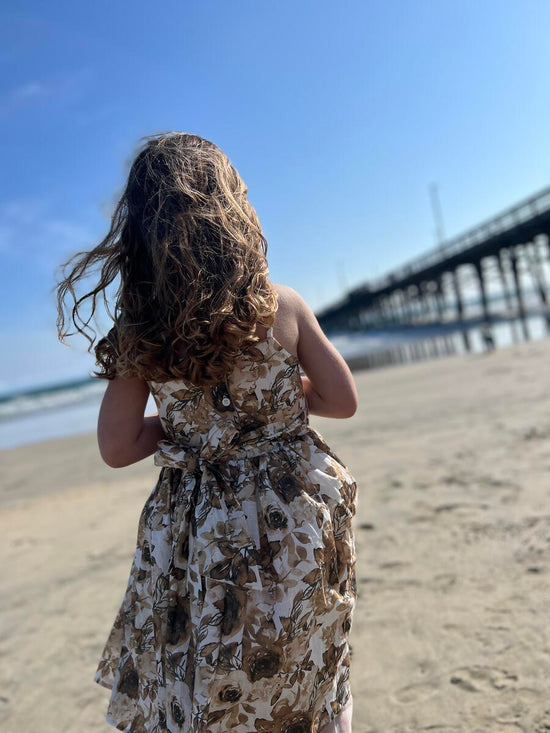 Juliet Oatmeal Roses Dress