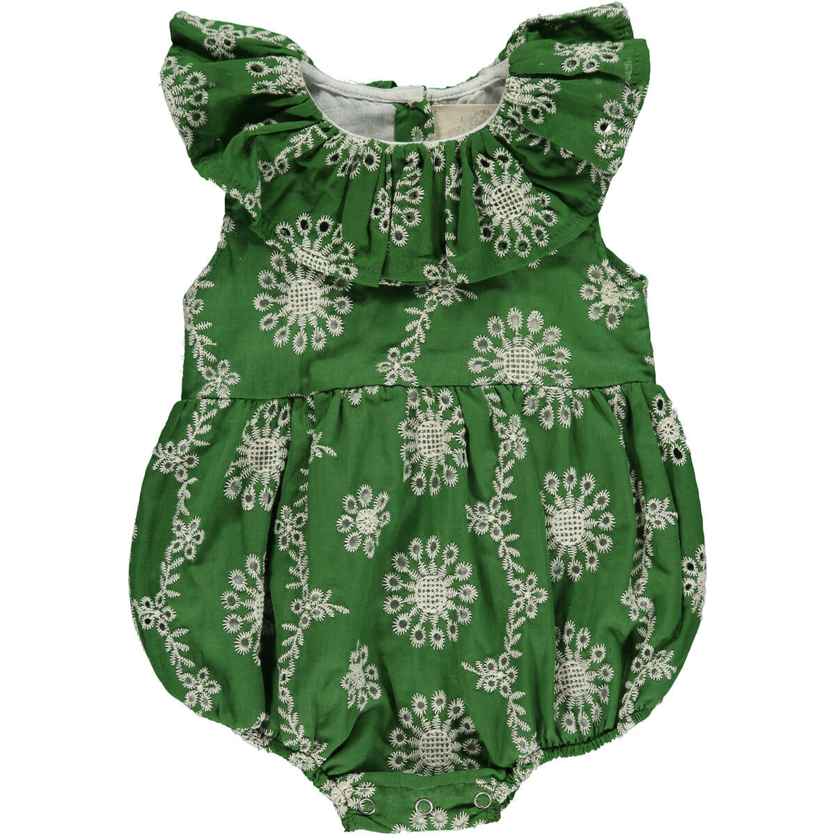 Maya Green/White Embroidered Bubble