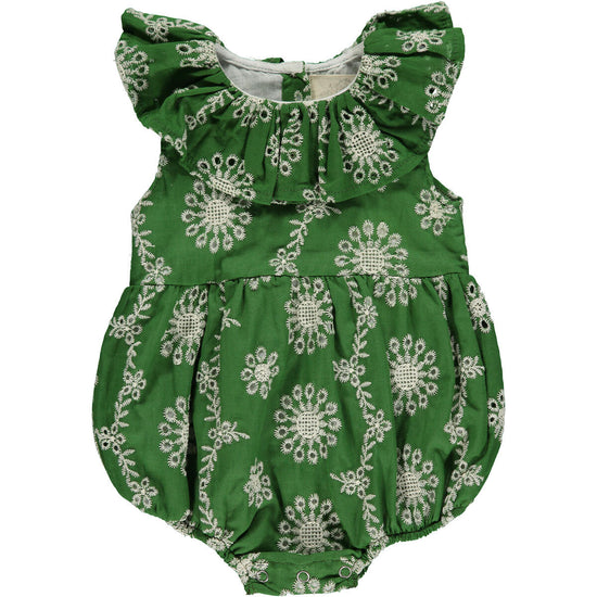 Maya Green/White Embroidered Bubble