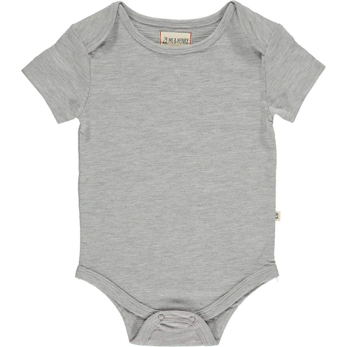 Heather Grey Short Sleeve Onesie