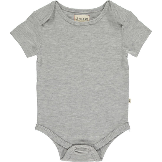 Heather Grey Short Sleeve Onesie