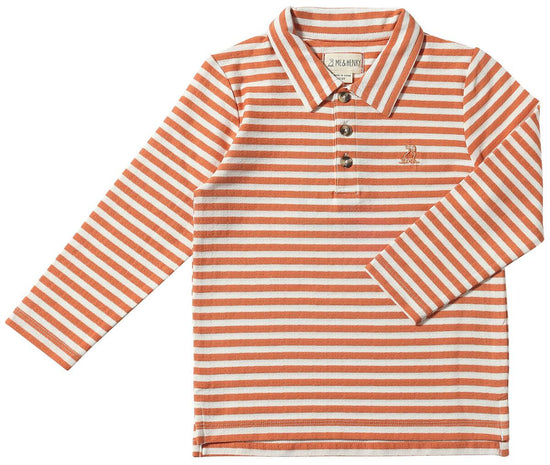 Pumpkin/Grey/Double Stripe Midway Polo