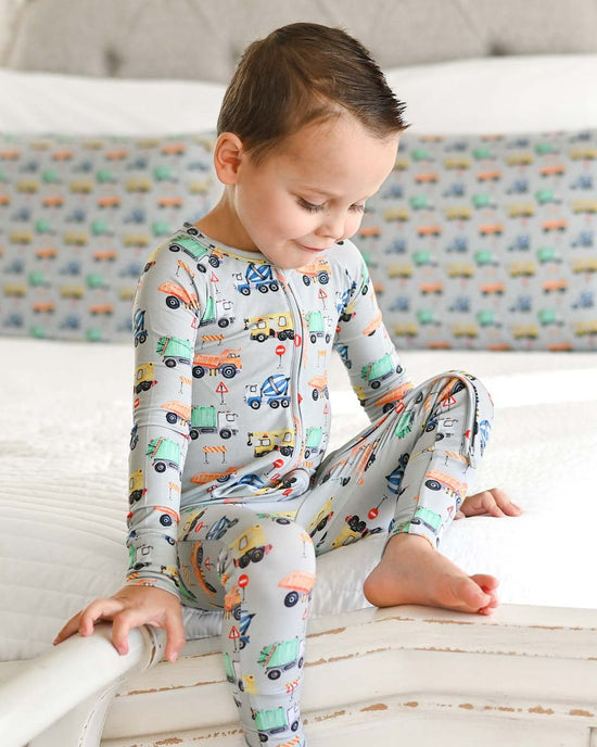 Mark Truck Bamboo Convertible Romper