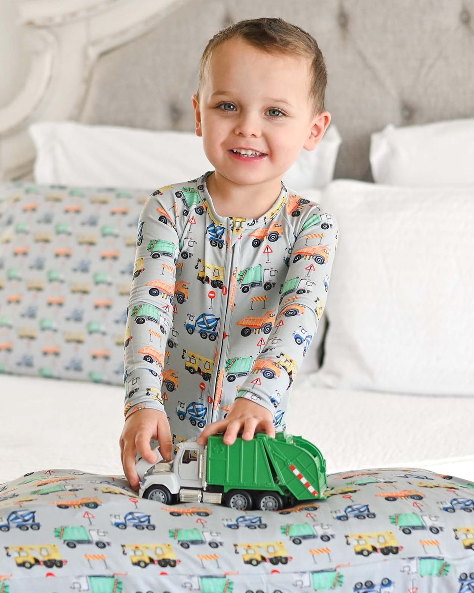 Mark Truck Bamboo Convertible Romper