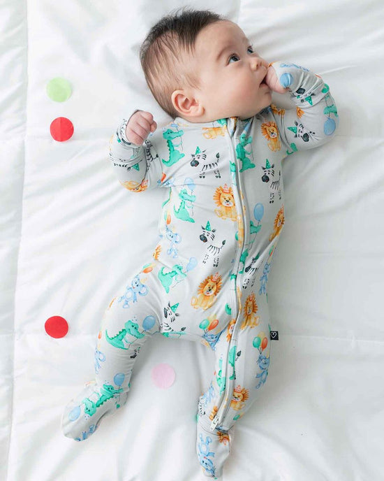 Evan Zippered Bamboo Footie
