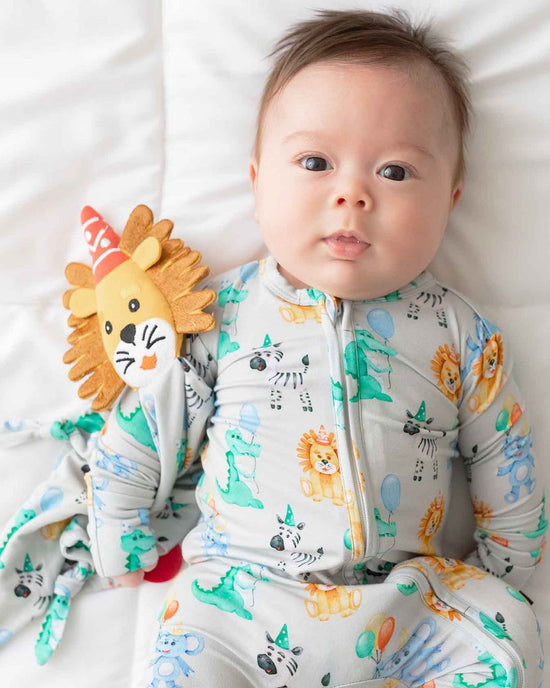 Evan Zippered Bamboo Footie