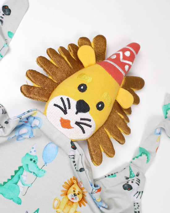 Evan Lion Bamboo Toy Lovey