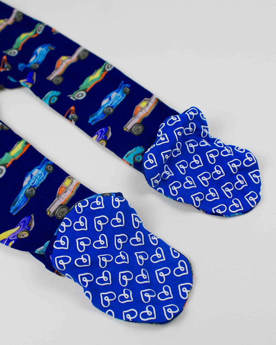 Jackson Car Zippered Bamboo Footie