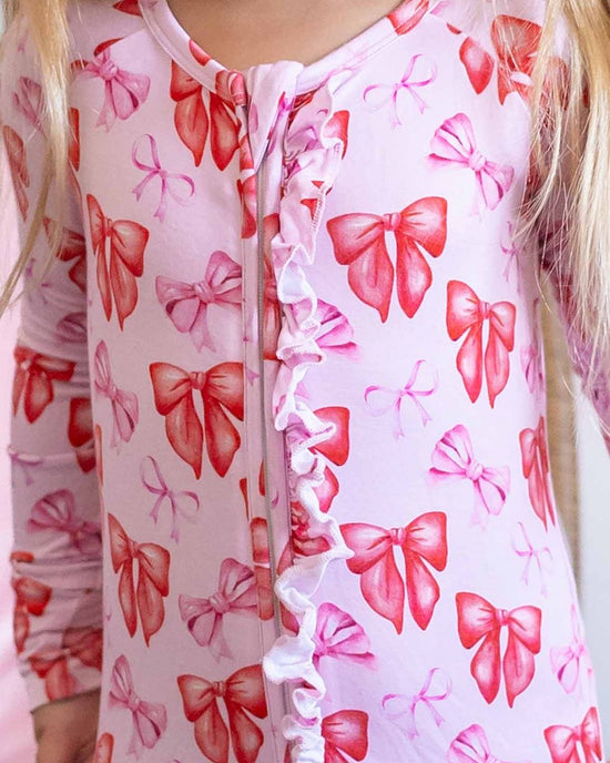 Catalina Ruffled ‘Poppy’™Bamboo Bow Convertible Romper