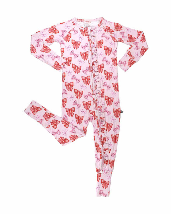 Catalina Ruffled ‘Poppy’™Bamboo Bow Convertible Romper