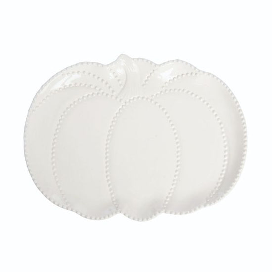 Pumpkin Dot Trim Platter
