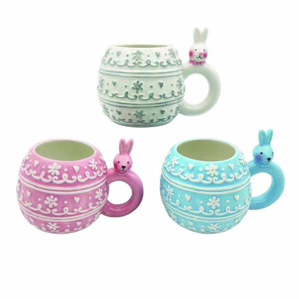 Patterned Bunny Mugs