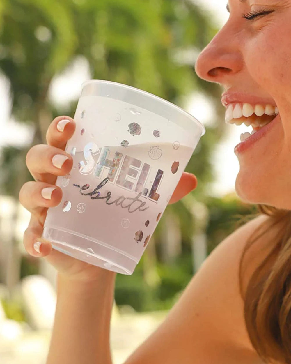 THE SHELL-EBRATE REUSABLE STACKABLE CUPS