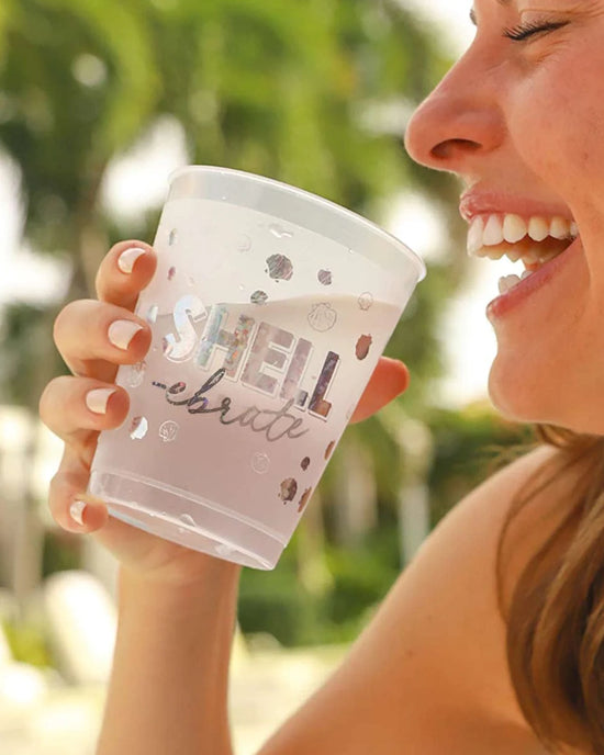 Load image into Gallery viewer, THE SHELL-EBRATE REUSABLE STACKABLE CUPS
