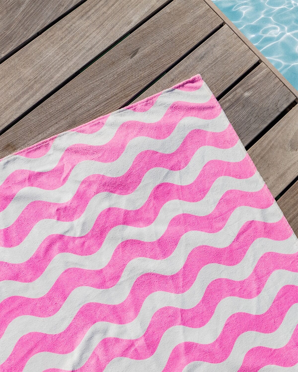 Pink Striped 2-in-1 Towel