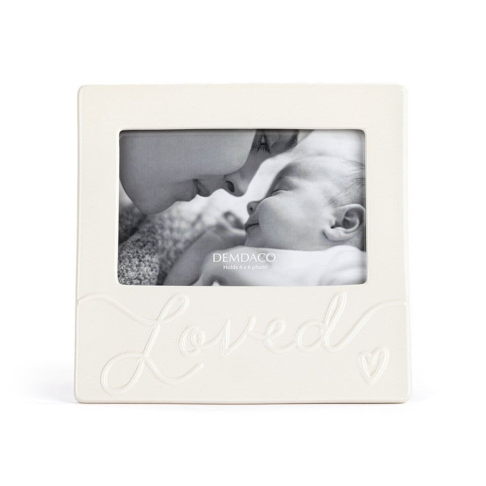 Cream 'Loved' Luxe frame 8"x8"