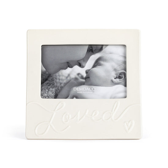 Cream 'Loved' Luxe frame 8"x8"