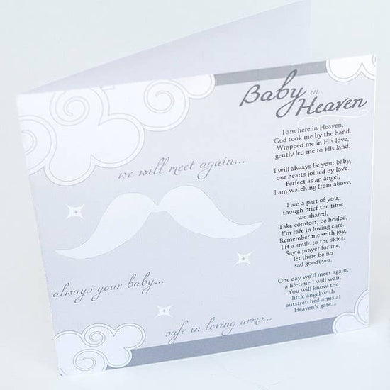 Baby In Heaven: Infant Memorial Clear Mosaic Cross