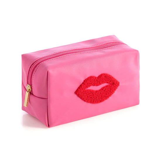Load image into Gallery viewer, Cara LIPS Cosmetic Pouch in Pink

