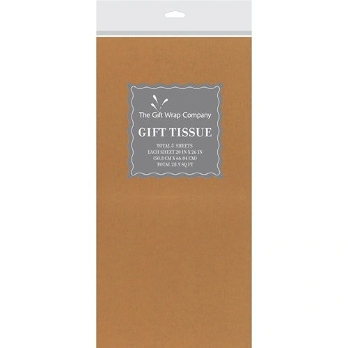 Gold Metallic Tissue Paper (5 Sheets)