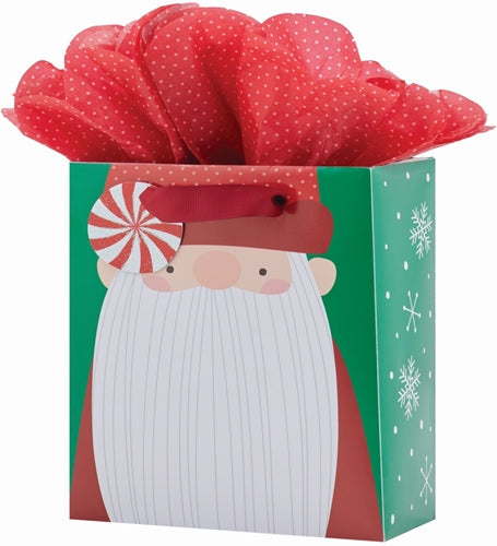 Gnome Santa Gift Bag with Tissue Paper