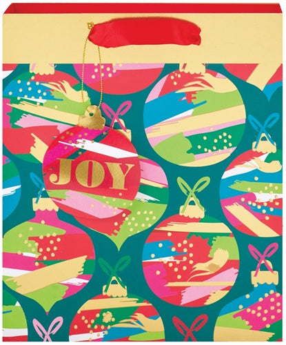 Joy Colorful Ornaments Medium Gift Bag