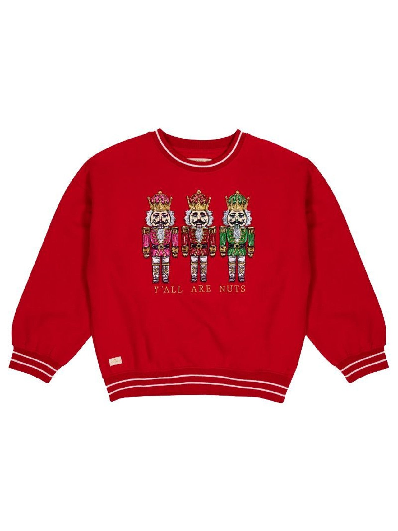 Women's Ya'll Are Nuts Nutcracker Varsity Pullover