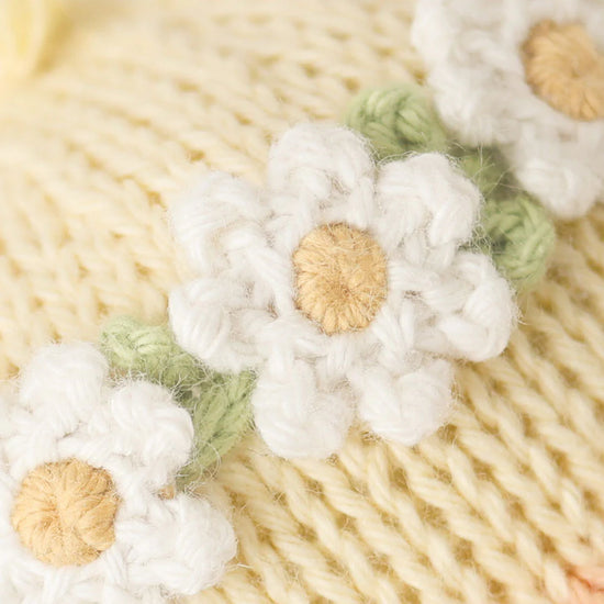 Load image into Gallery viewer, Baby Duckling Stuffed Animal Ivory Floral Headband
