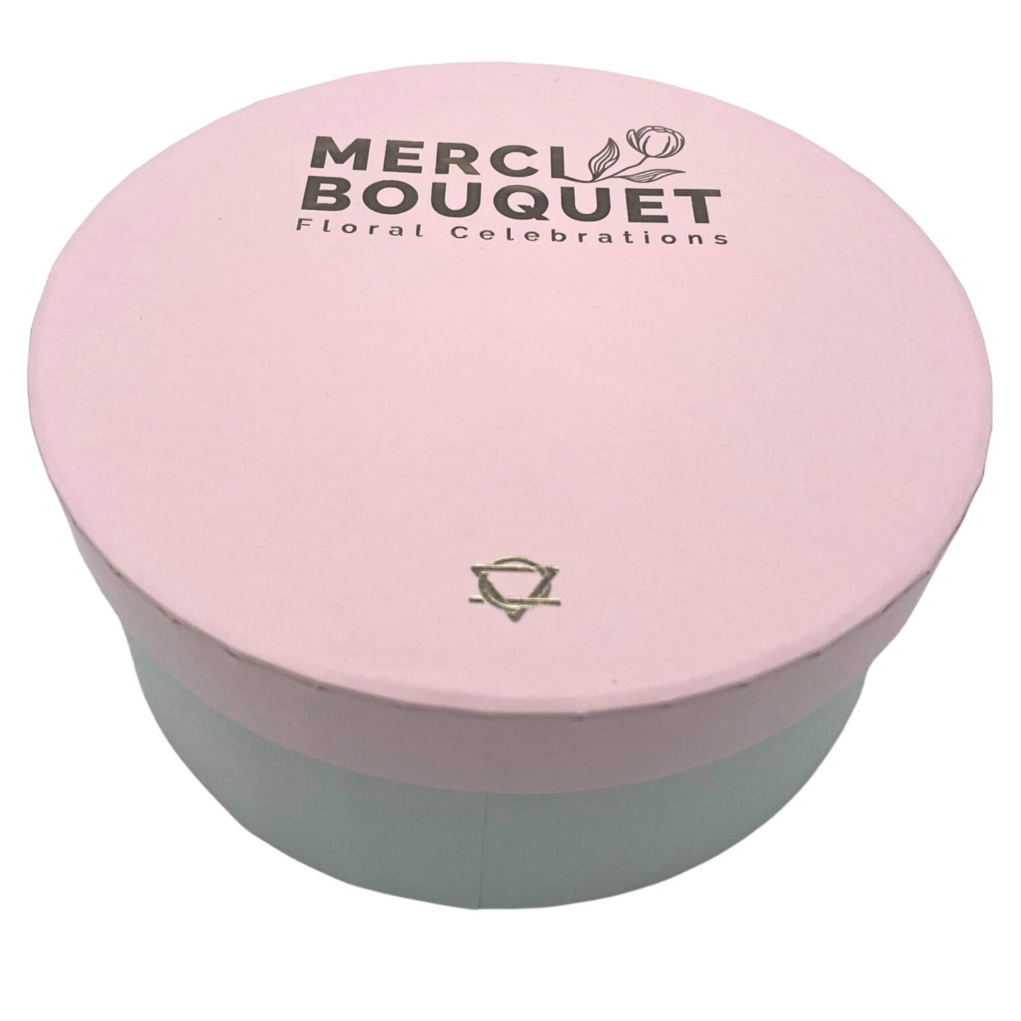 Pink Round Box Soap Flowers