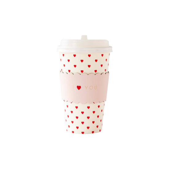 Load image into Gallery viewer, I Heart You To-Go Cups (8 ct)
