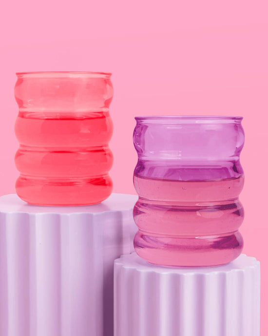 Wavy Reusable Acrylic Party Decorations Cups