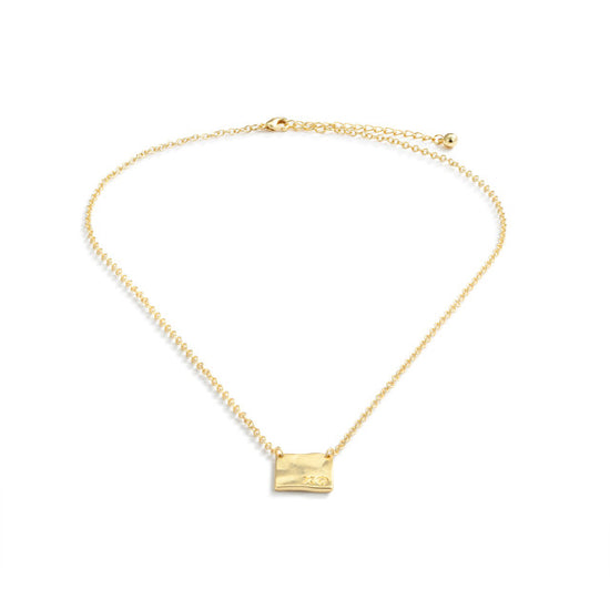 XO Charm Gold Necklace 16"