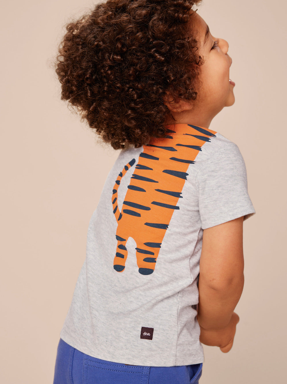Tiger Turn Baby Graphic Tee / Light Grey Heather