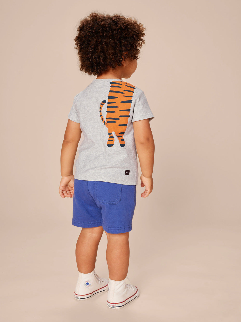 Tiger Turn Baby Graphic Tee / Light Grey Heather