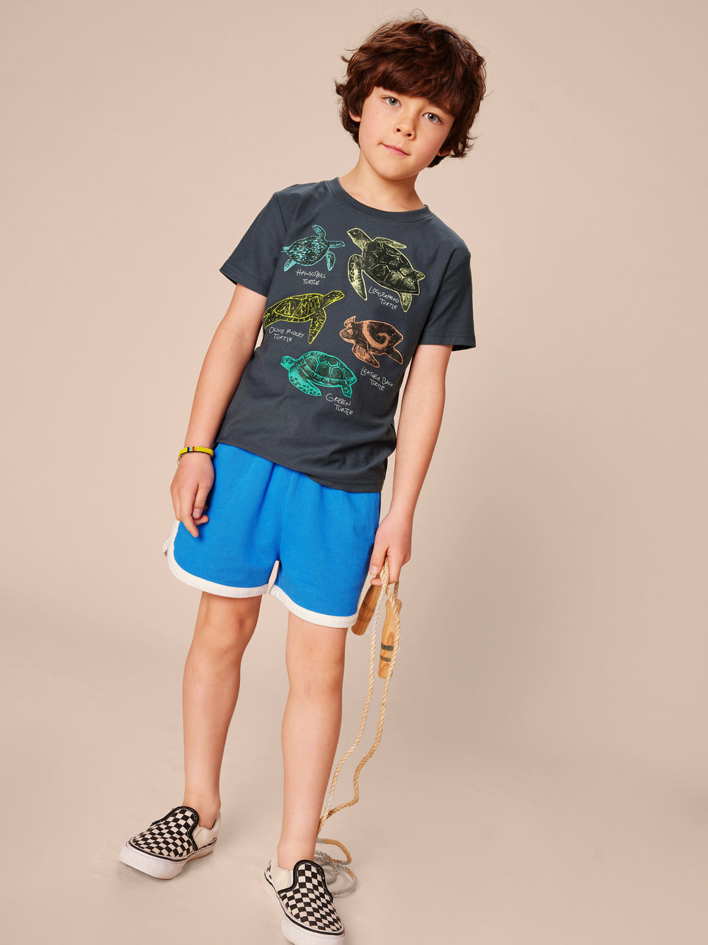 Turtle Discovery Graphic Tee / Indigo