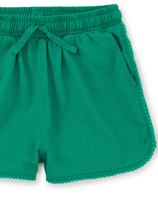Load image into Gallery viewer, Pom-Pom Gym Shorts / Green
