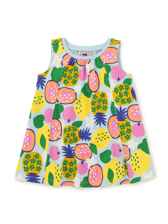 Load image into Gallery viewer, Trapeze Dress / Tropical Fruits
