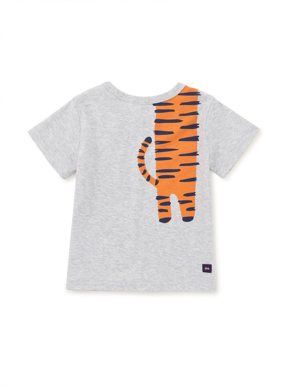 Tiger Turn Baby Graphic Tee / Light Grey Heather